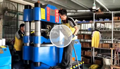 廣東陽江，“辰力”1000噸鋼絲繩壓套機(jī)操作視頻